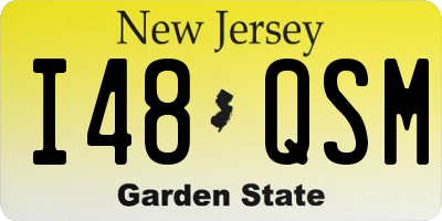 NJ license plate I48QSM