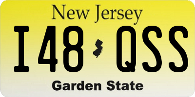 NJ license plate I48QSS