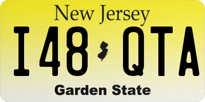 NJ license plate I48QTA