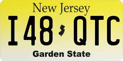 NJ license plate I48QTC
