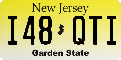 NJ license plate I48QTI