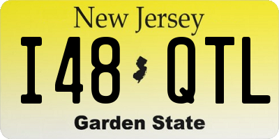 NJ license plate I48QTL