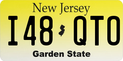 NJ license plate I48QTO
