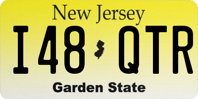 NJ license plate I48QTR