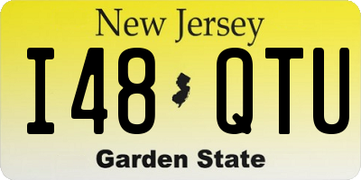 NJ license plate I48QTU