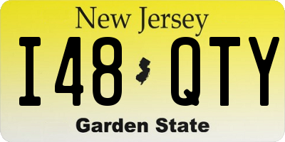 NJ license plate I48QTY