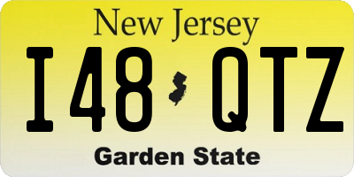 NJ license plate I48QTZ