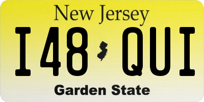 NJ license plate I48QUI