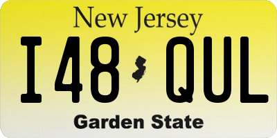 NJ license plate I48QUL
