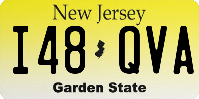 NJ license plate I48QVA
