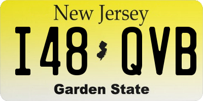 NJ license plate I48QVB
