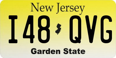 NJ license plate I48QVG