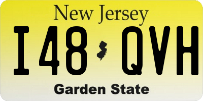 NJ license plate I48QVH