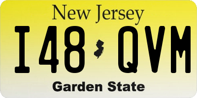 NJ license plate I48QVM