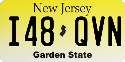 NJ license plate I48QVN