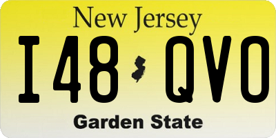 NJ license plate I48QVO