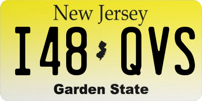 NJ license plate I48QVS