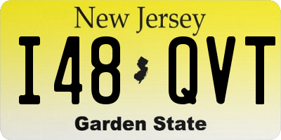 NJ license plate I48QVT