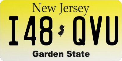 NJ license plate I48QVU