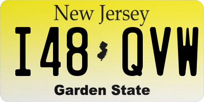 NJ license plate I48QVW