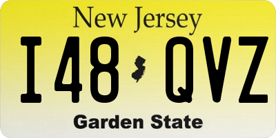 NJ license plate I48QVZ