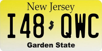 NJ license plate I48QWC