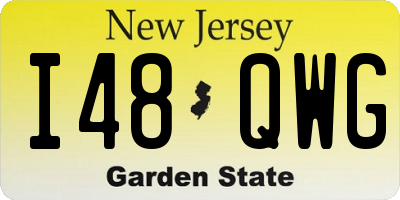 NJ license plate I48QWG