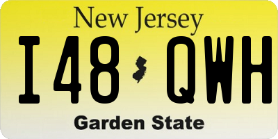 NJ license plate I48QWH