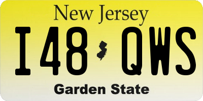 NJ license plate I48QWS