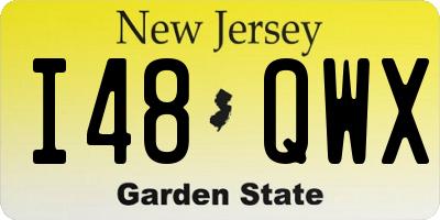 NJ license plate I48QWX