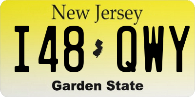 NJ license plate I48QWY