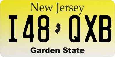 NJ license plate I48QXB