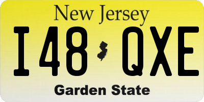 NJ license plate I48QXE
