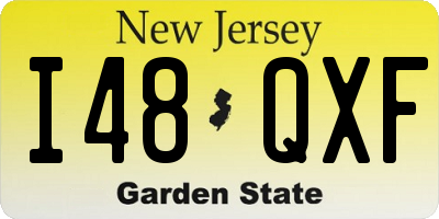 NJ license plate I48QXF
