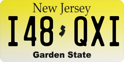 NJ license plate I48QXI