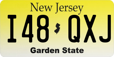 NJ license plate I48QXJ