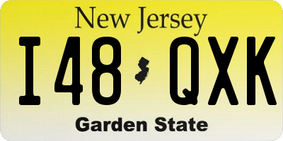 NJ license plate I48QXK