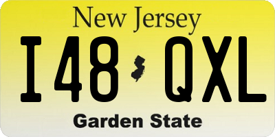 NJ license plate I48QXL