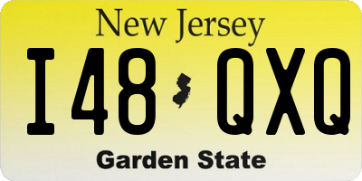 NJ license plate I48QXQ