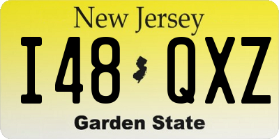 NJ license plate I48QXZ
