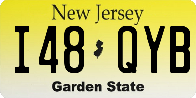 NJ license plate I48QYB