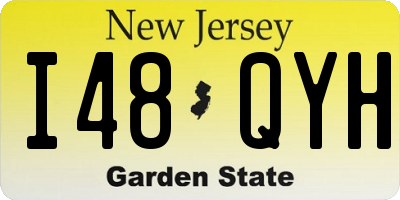 NJ license plate I48QYH