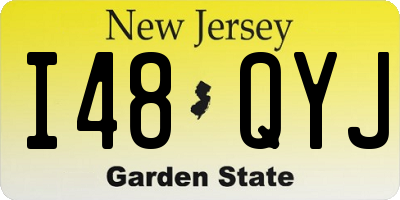NJ license plate I48QYJ