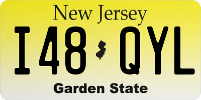 NJ license plate I48QYL