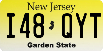 NJ license plate I48QYT