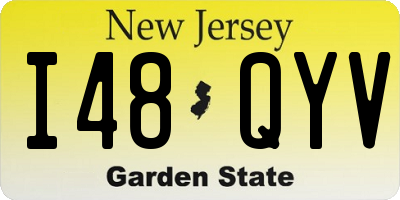 NJ license plate I48QYV