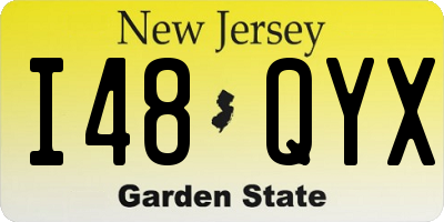 NJ license plate I48QYX