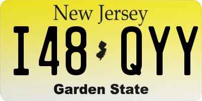 NJ license plate I48QYY