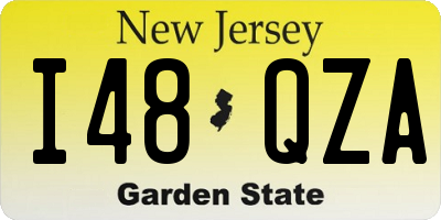 NJ license plate I48QZA
