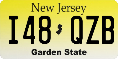 NJ license plate I48QZB